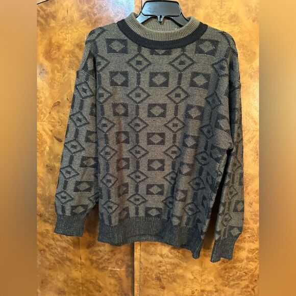 Vintage very cool Men's Geometric Sweater - - Picture 1 of 6